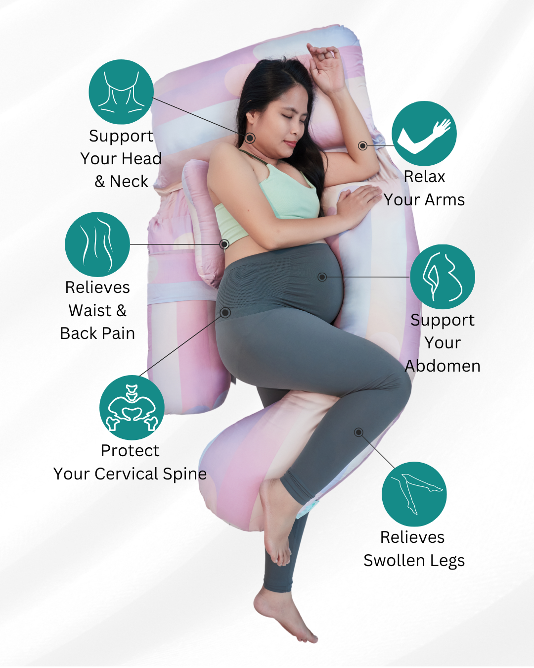 MamaSnooze Premium Pregnancy Pillow