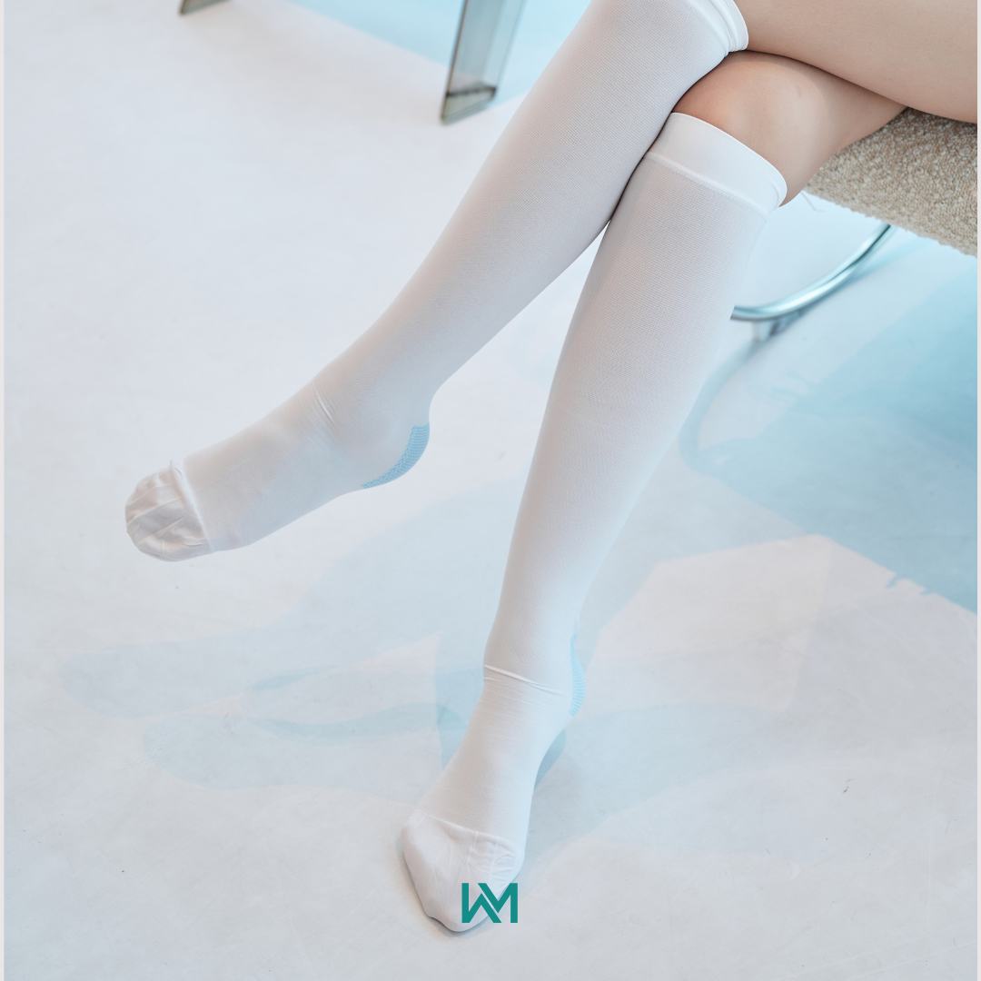 Mama Wonders Anti Embolism Compression Stockings Thigh High Compression Socks 15-20 mmHg