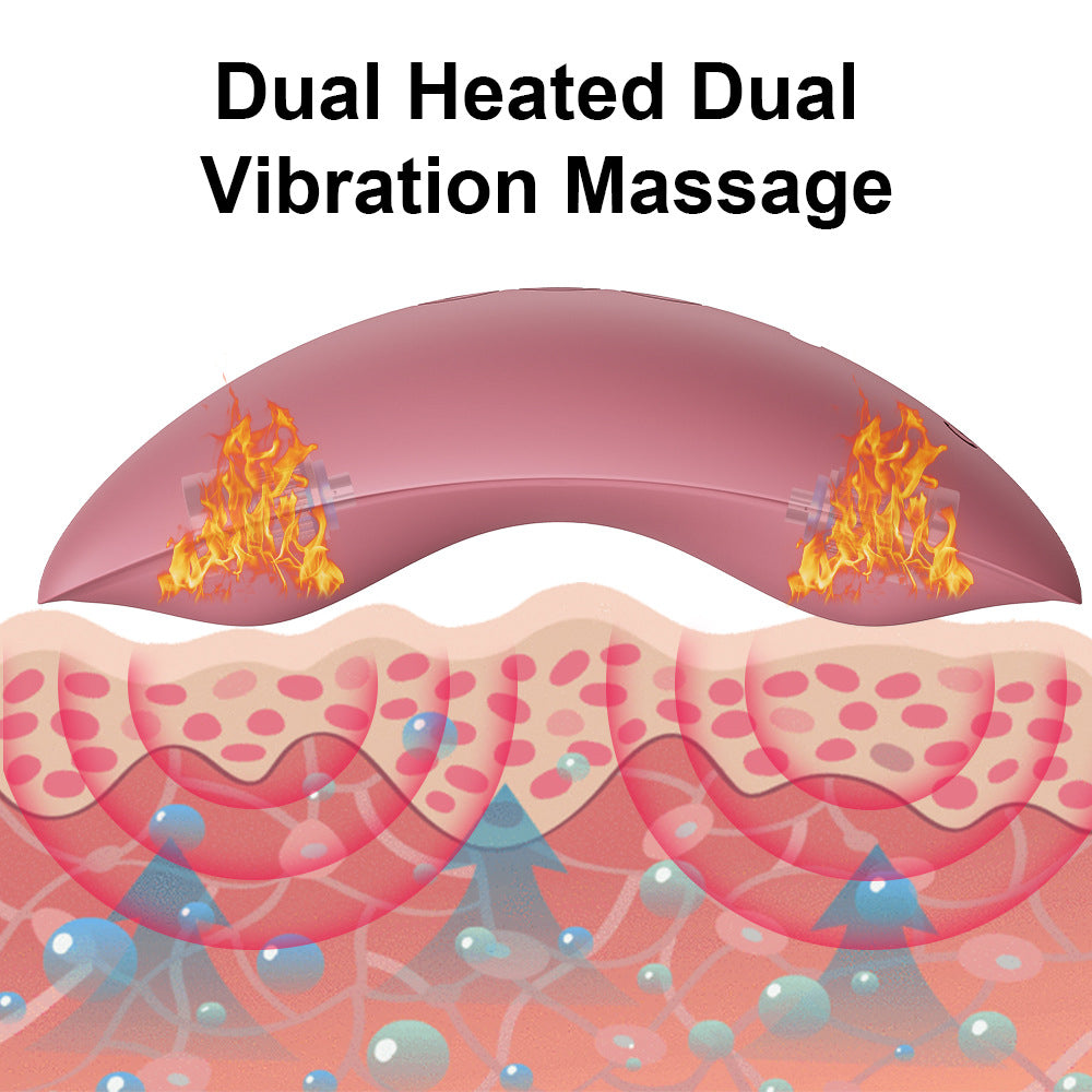 Mama Wonders MamaEase Lactation Massager Breast Milk Booster & Blocked Duct Masititis Relief Double Vibration Warmer Waterproof