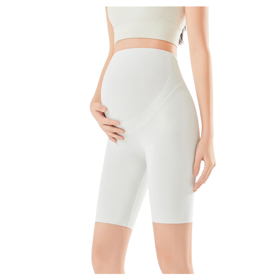 MamaFit Short Maternity Leggings – Seamless Bump Support