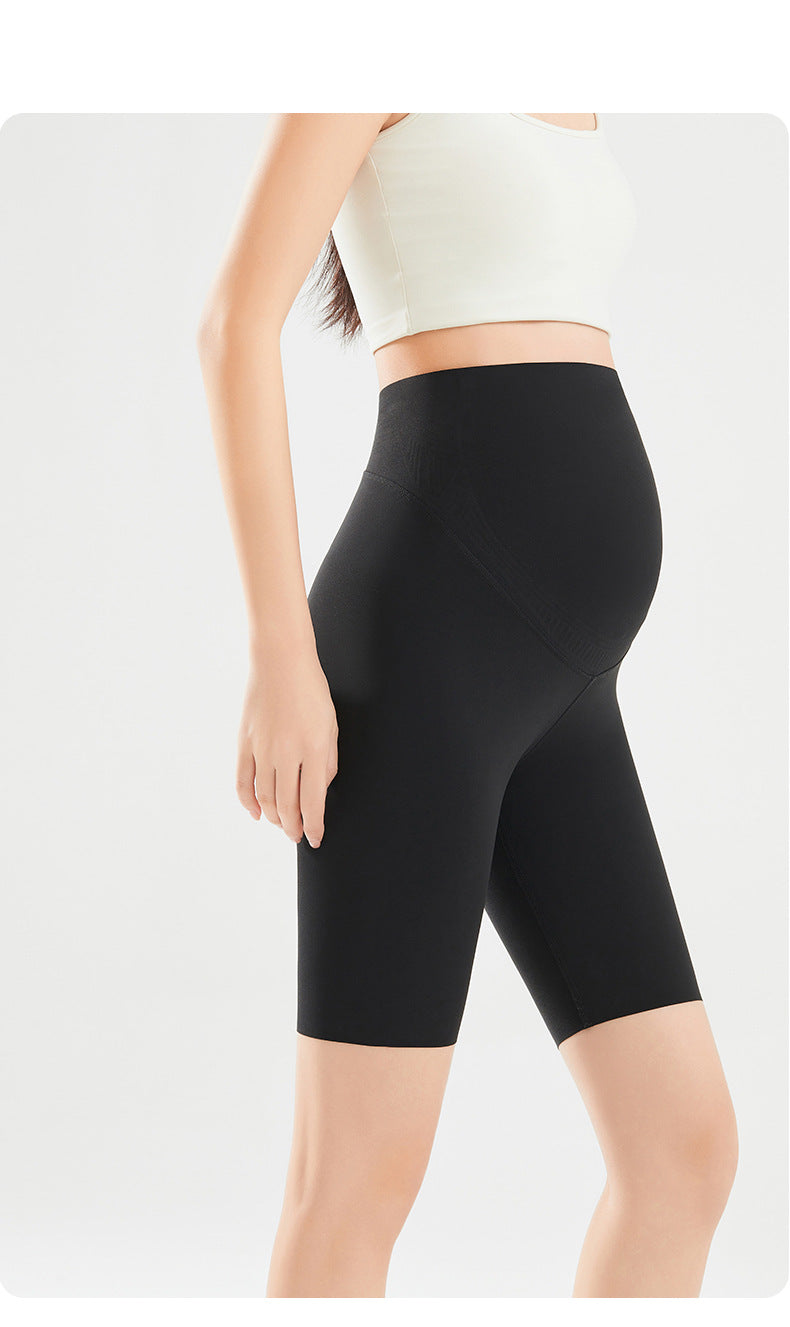 MamaFit Short Maternity Leggings – Seamless Bump Support